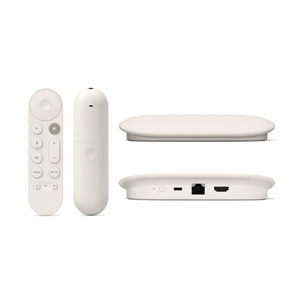 Google TV Streamer Wit 4K | 32GB Opslag | Bluetooth + Wifi + Ethernet - Matmuis - Matmuis
