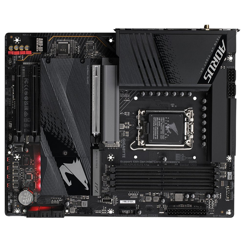 Gigabyte Z790 AORUS ELITE AX | Socket LGA 1700 | Intel Z790 | 4xDDR5 | ATX | Moederbord - Matmuis