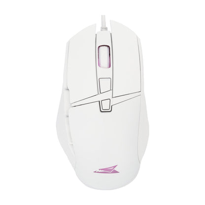 Baracuda RAPTOR RGB | Bedrade Gaming Muis | USB-A | 6400 DPI | Wit - Matmuis
