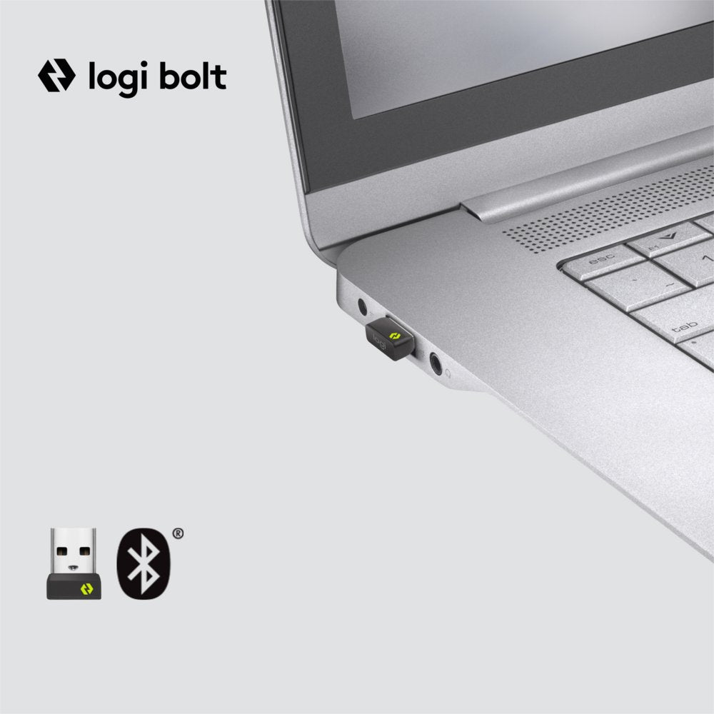 Logitech Lift for Business | Ergonomische Draadloze Muis | Rechtshandig | RF + Bluetooth | 4000 DPI | Grafiet - Matmuis - Matmuis