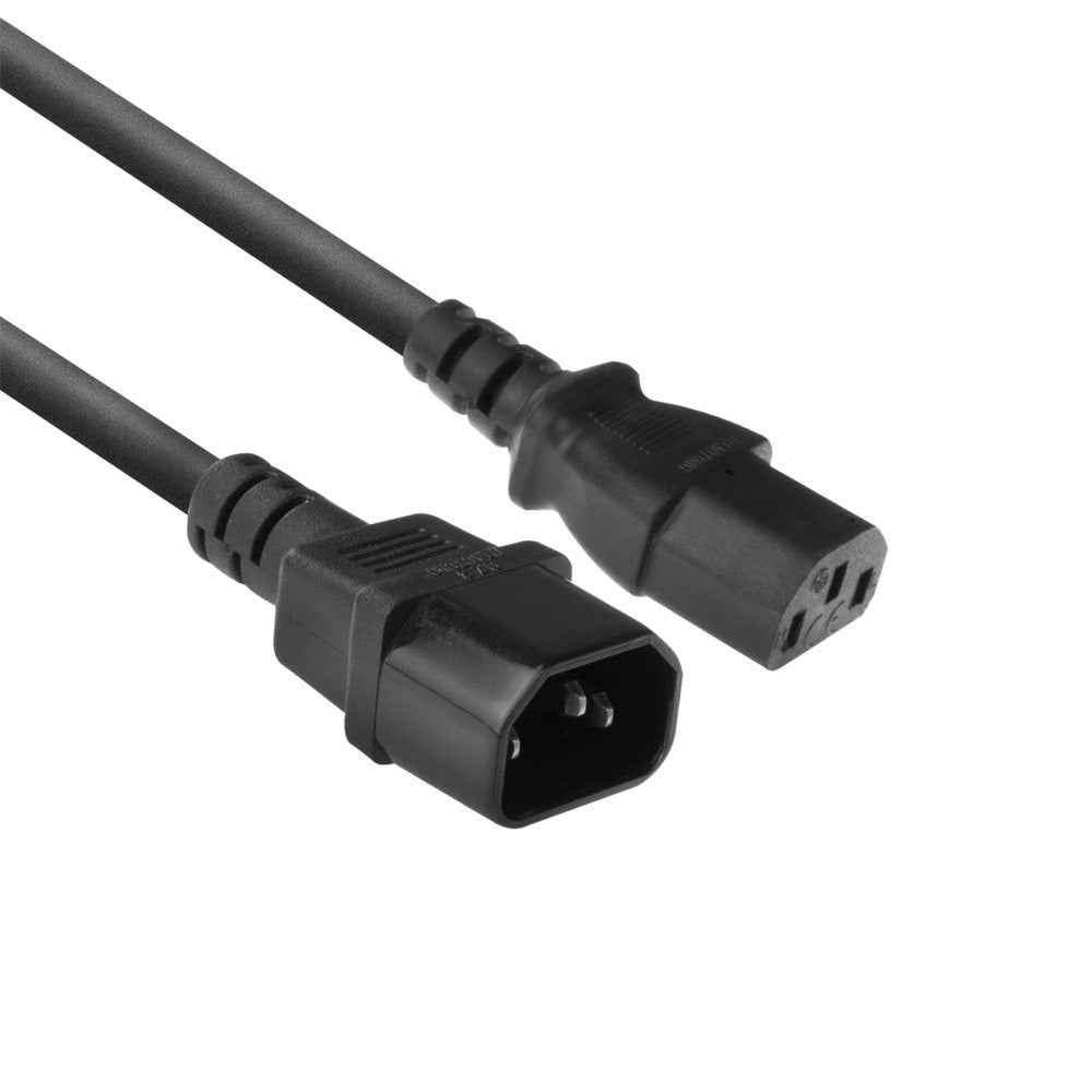 ACT AC3315 | 1,8 m Stroomsnoer | C13 naar C14 Stekker | Zwart | Voor PDU's - Matmuis - Matmuis