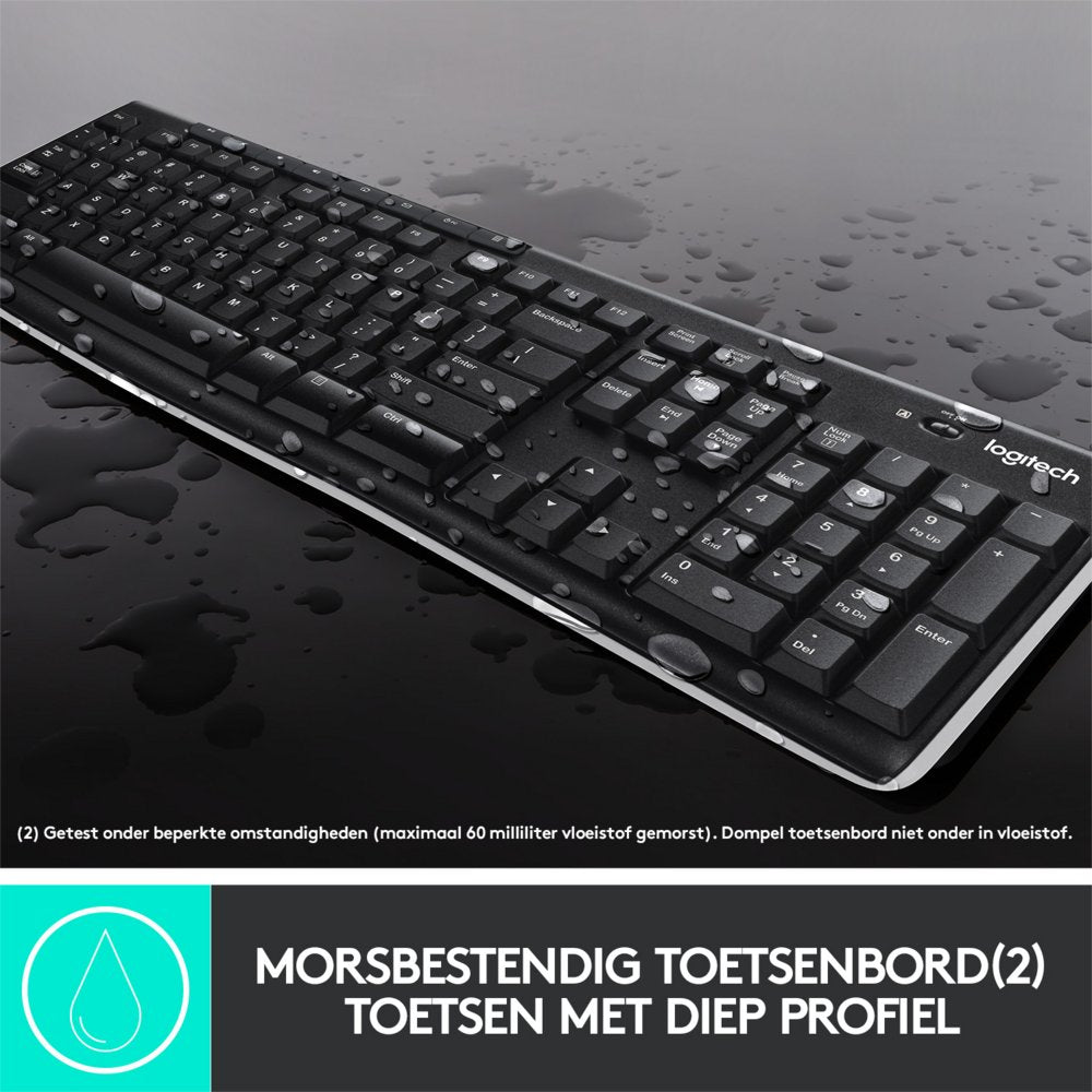 QWERTZ | Logitech MK270 | Draadloze Muis en Toetsenbordcombo | QWERTZ - Matmuis - Matmuis