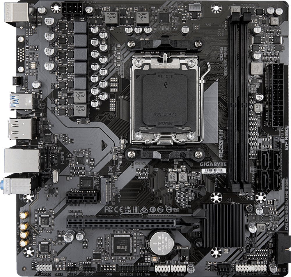 GIGABYTE A620M H | Socket AM5 | AMD A620 | 2xDDR5 | Micro-ATX | Moederbord - Matmuis - Matmuis