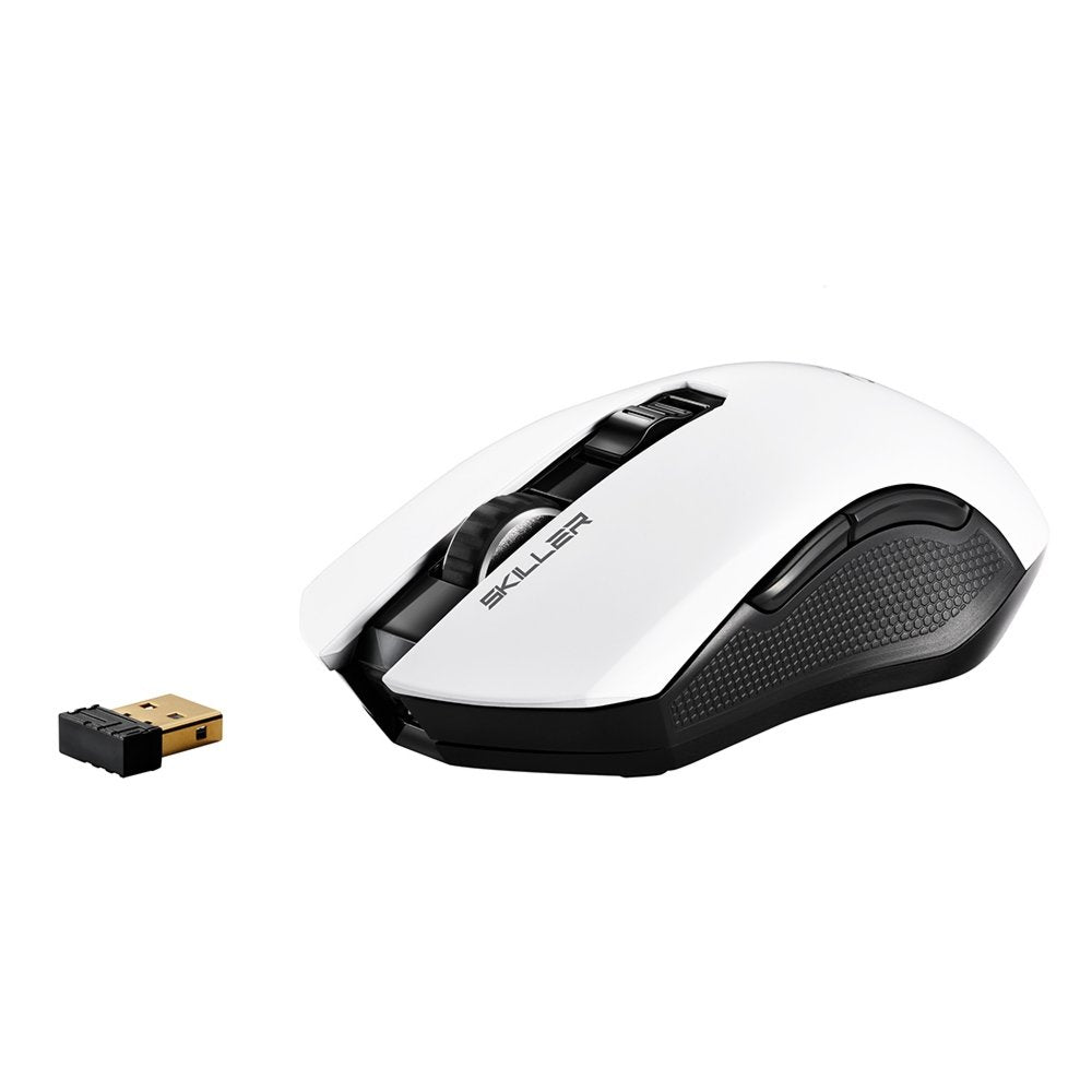 Sharkoon Skiller SGM3 | Draadloze Gaming Muis | Rechtshandig | RF + USB-A | 6000 DPI | Zwart - Matmuis - Matmuis