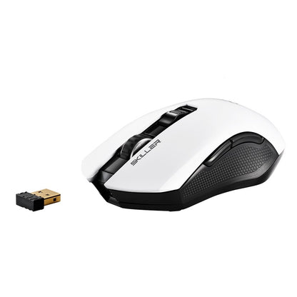 Sharkoon Skiller SGM3 | Draadloze Gaming Muis | Rechtshandig | RF + USB-A | 6000 DPI | Zwart - Matmuis - Matmuis
