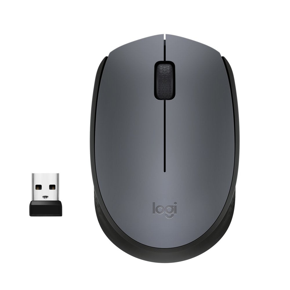 Logitech M170 | Draadloze Muis | Links- en Rechtshandig | RF | 1000 DPI | Grijs - Matmuis - Matmuis