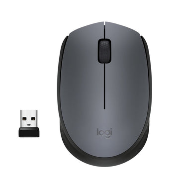 Logitech M170 | Draadloze Muis | Links- en Rechtshandig | RF | 1000 DPI | Grijs - Matmuis - Matmuis