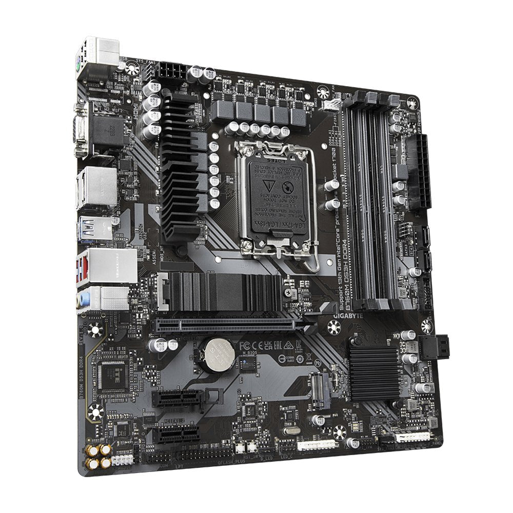 Gigabyte B760M DS3H DDR4 | Socket LGA 1700 | Intel B760 | 4xDDR4 | Micro-ATX | Moederbord - Matmuis - Matmuis