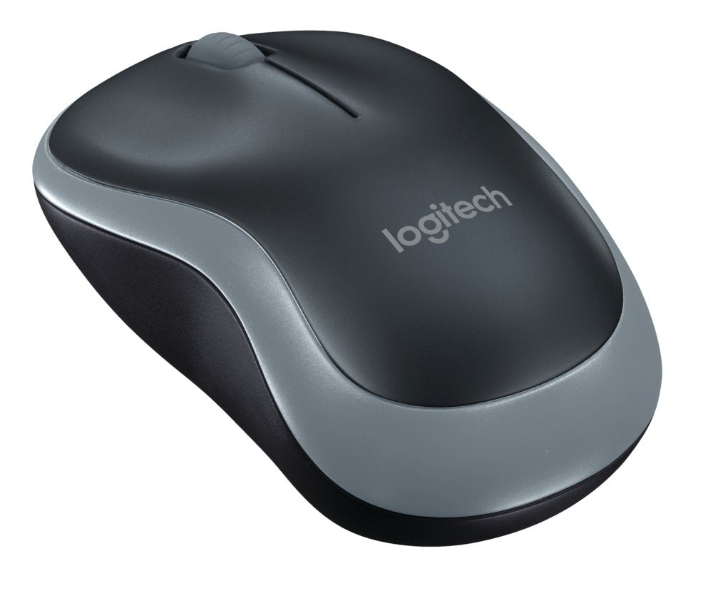 Logitech M185 | Draadloze Muis | Links- en Rechtshandig | RF | 4000 DPI | Swift Grey - Matmuis - Matmuis