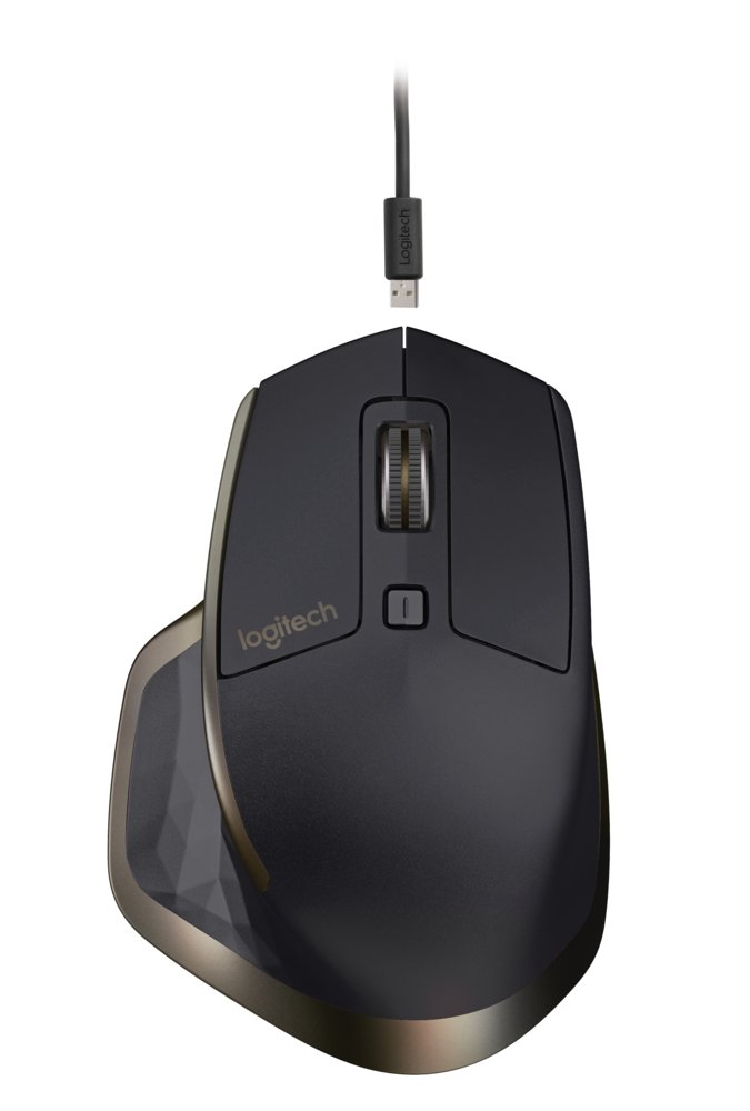 Logitech MX Master | Draadloze Muis | Rechtshandig | RF + Bluetooth | 1600 DPI | Zwart/Brons - Matmuis - Matmuis