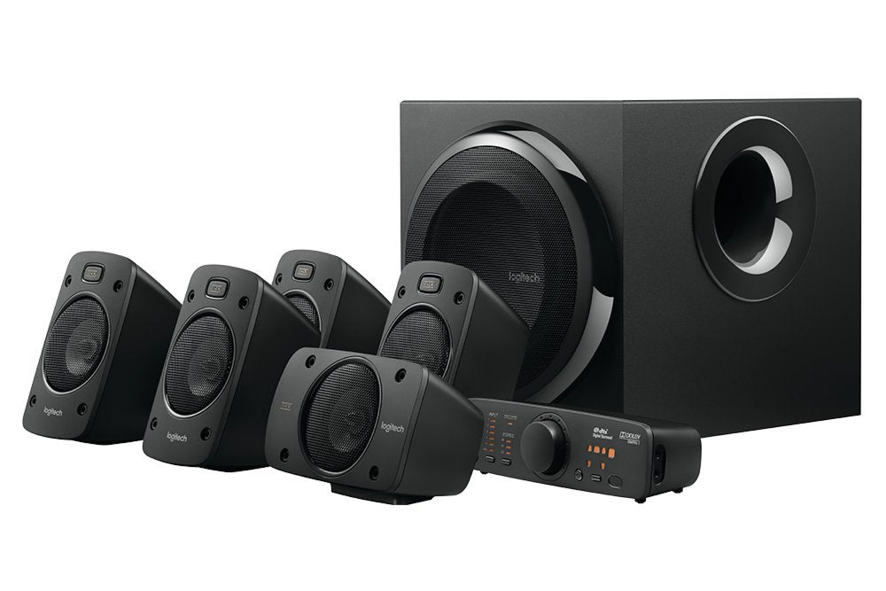 Logitech Z906 | 5.1 Surround Sound Speakerset | THX Gecertificeerd | 500W RMS | Digitale Decodering (Dolby Digital & DTS) - Matmuis