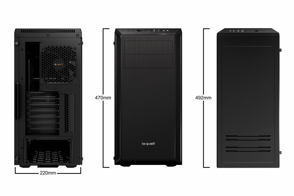 be quiet! Pure Base 600 Window | Midi Tower Case | Zwart - Matmuis