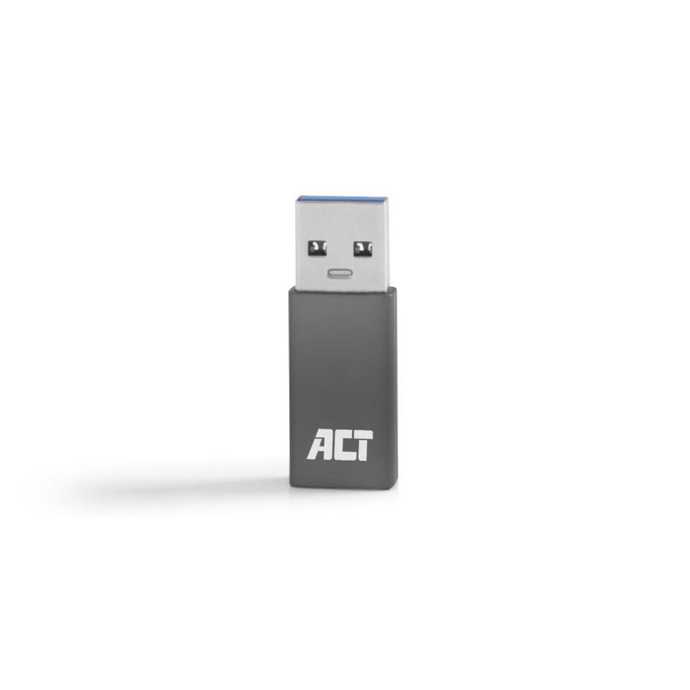 AC7375 ACT kabel-tussenstuk | USB-C naar USB-A | Grijs - Matmuis
