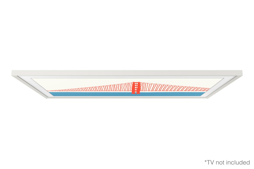 Samsung Lijst voor 55'' Samsung the Frame TV - Wit - Matmuis