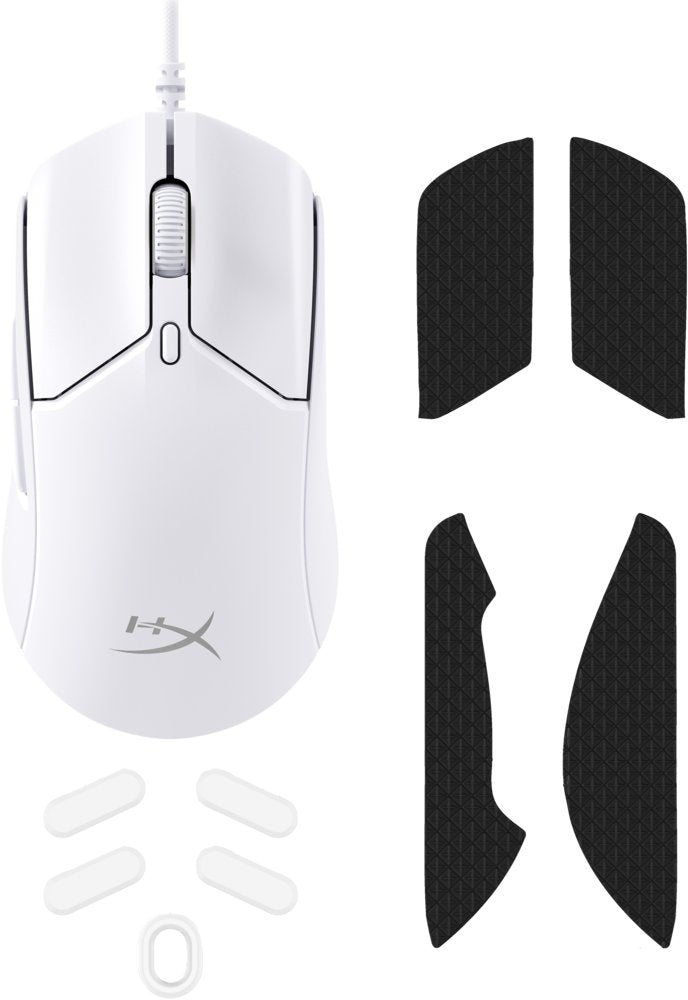 HyperX Pulsefire Haste 2 | Bedrade Gaming Muis | Rechtshandig | USB-A | 26000 DPI | Wit - Matmuis - Matmuis