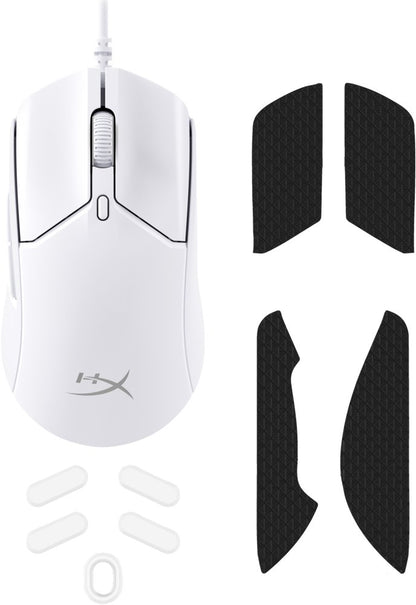 HyperX Pulsefire Haste 2 | Bedrade Gaming Muis | Rechtshandig | USB-A | 26000 DPI | Wit - Matmuis - Matmuis