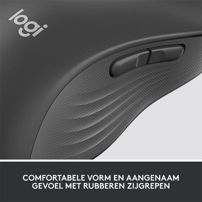 Logitech Signature M650 | Draadloze Muis | Linkshandig | RF + Bluetooth | 2000 DPI | Grafiet - Matmuis - Matmuis