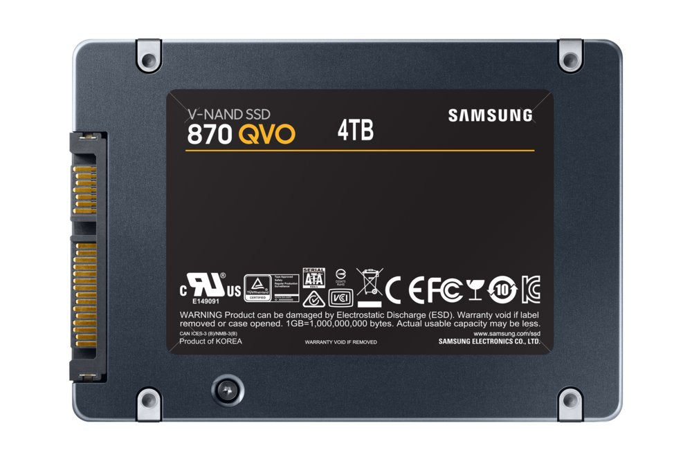 Samsung 870 QVO | 4TB SATA SSD | 2.5'' | 560MB/s Lezen | 530MB/s Schrijven - Matmuis
