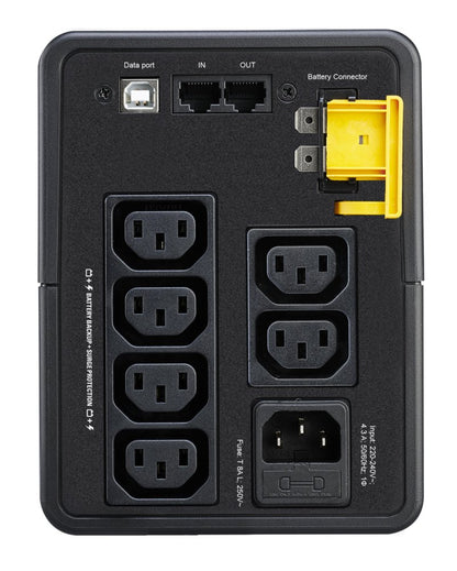 APC Back-UPS BX950MI | 950 VA | 6 Stopcontacten | Automatische Spanningcorrectie | Bescherming Tegen Stroompieken - Matmuis - Matmuis