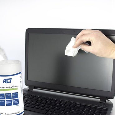 ACT AC9515 Schoonmaakdoekjes voor Beeldschermen | 100 stuks - Matmuis - Matmuis