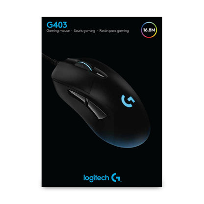 Logitech G403 Hero | Draadloze Gaming Muis | Rechtshandig | RF | 25600 DPI | Zwart - Matmuis - Matmuis