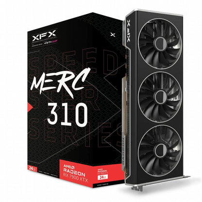 XFX Speedster MERC 310 RX 7900 XTX Black Edition | 24GB GDDR6 VRAM | 4K Gaming | Videokaart | GPU | AMD - Matmuis