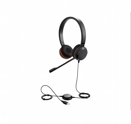 Jabra Evolve 20SE MS | Bedrade On-ear Stereo Headset | USB-A | Zwart - Matmuis - Matmuis