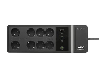 APC Back-UPS BE850G2-GR | 850 VA | 8 Schuko Stopcontacten (6 op Accu) | USB Type-A & C | AVR Spanningstabilisatie | Bescherming tegen Stroomstoringen - Matmuis
