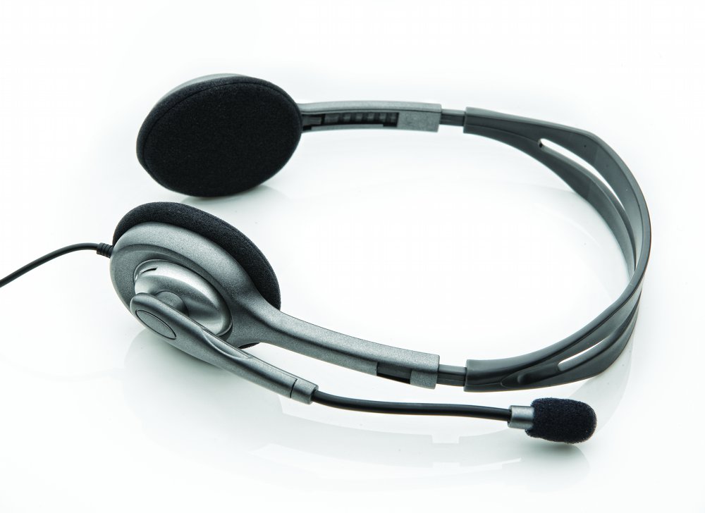 Logitech H110 | On-Ear Bedrade 3,5mm Koptelefoon met Microfoon | Zwart/Zilver - Matmuis - Matmuis