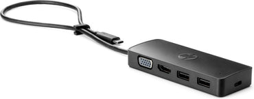 HP 235N8AA | Travel Hub G2 | USB-C | Zwart - Matmuis - Matmuis