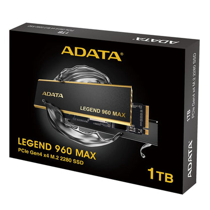 ADATA Legend 960 Max | 1TB NVMe SSD | M.2 Gen4 | 7400 MB/s Lezen | 6000 MB/s Schrijven - Matmuis - Matmuis
