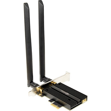 Inter-Tech DMG-36 Interne Adapter | WLAN: 802.11 a/b/g/n/ac/ax (Wi-Fi 6E) | Tot 5400 Mbit/s | Bluetooth 5.2 - Matmuis - Matmuis