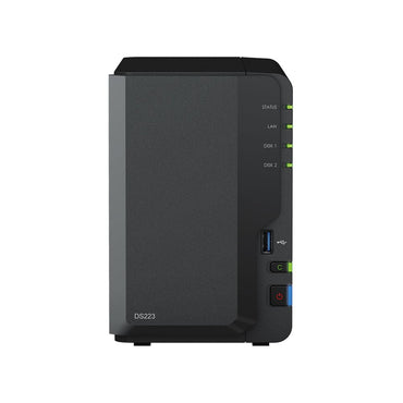 Synology DiskStation DS223 NAS | 2 Drive Bays | 1x Gigabit Ethernet | Zwart
