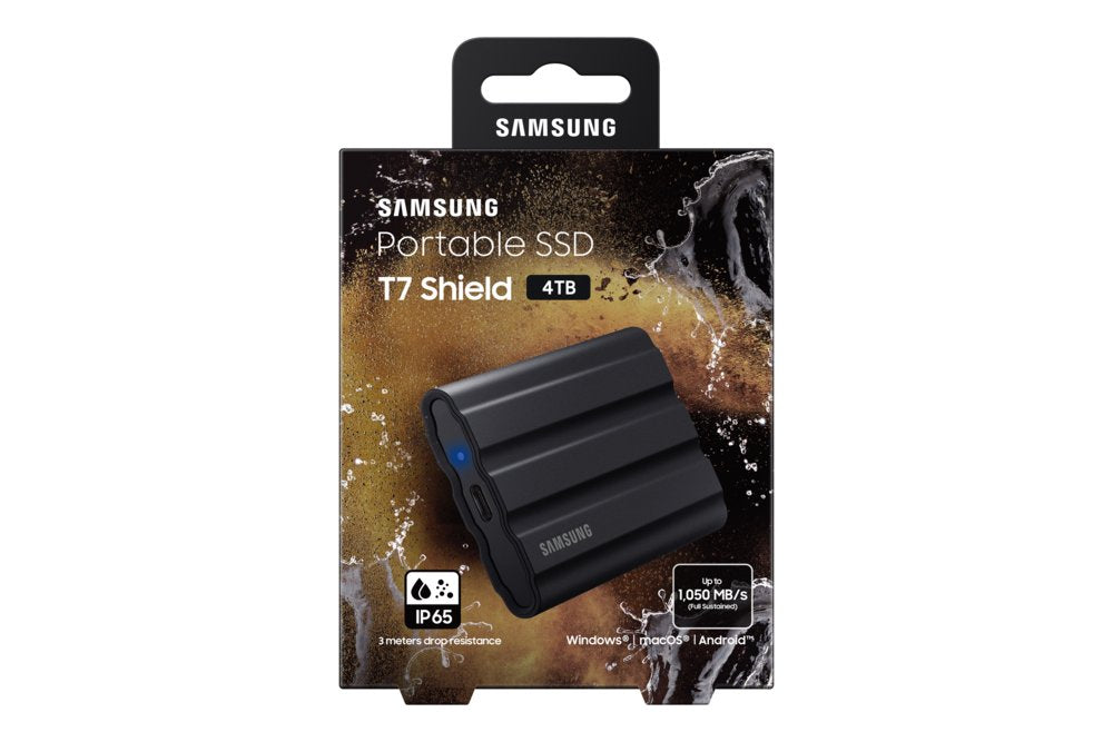 Samsung T7 Shield 4TB Portable SSD | 1.050MB/s | Zwart - Matmuis - Matmuis