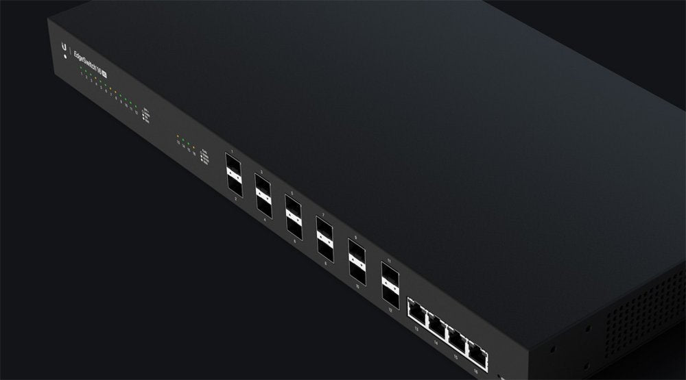 Ubiquiti Networks ES‑16‑XG Managed 10G Ethernet (100/1000/10000) 1U Zwart - Matmuis