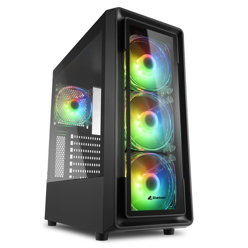 Sharkoon TK4 RGB | Midi Tower Case | Zwart - Matmuis