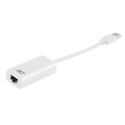 ACT AC4410 | USB 3.2 Gen1 Gigabit Ethernet Adapter | 1000 Mbps | Wit - Matmuis - Matmuis