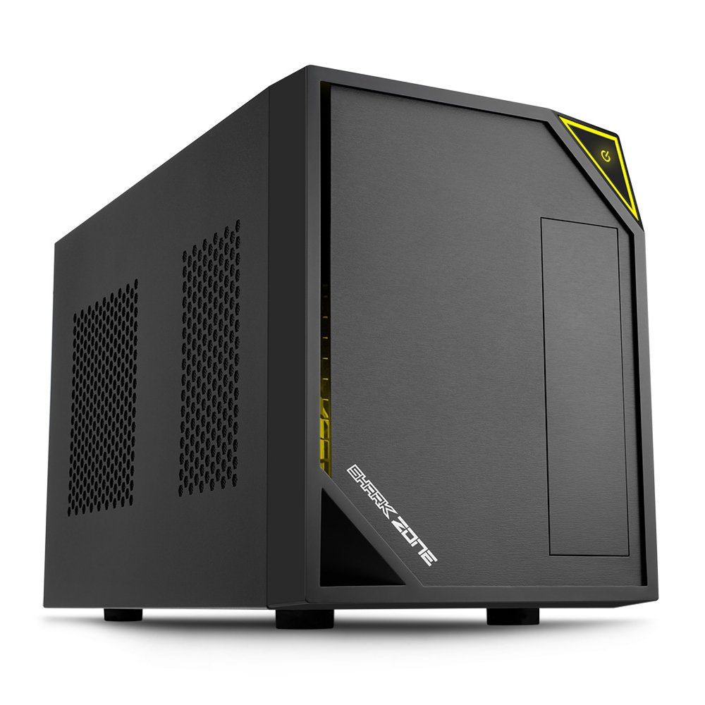 Sharkoon Shark Zone C10 | Mini-ITX Case | Zwart/Geel - Matmuis