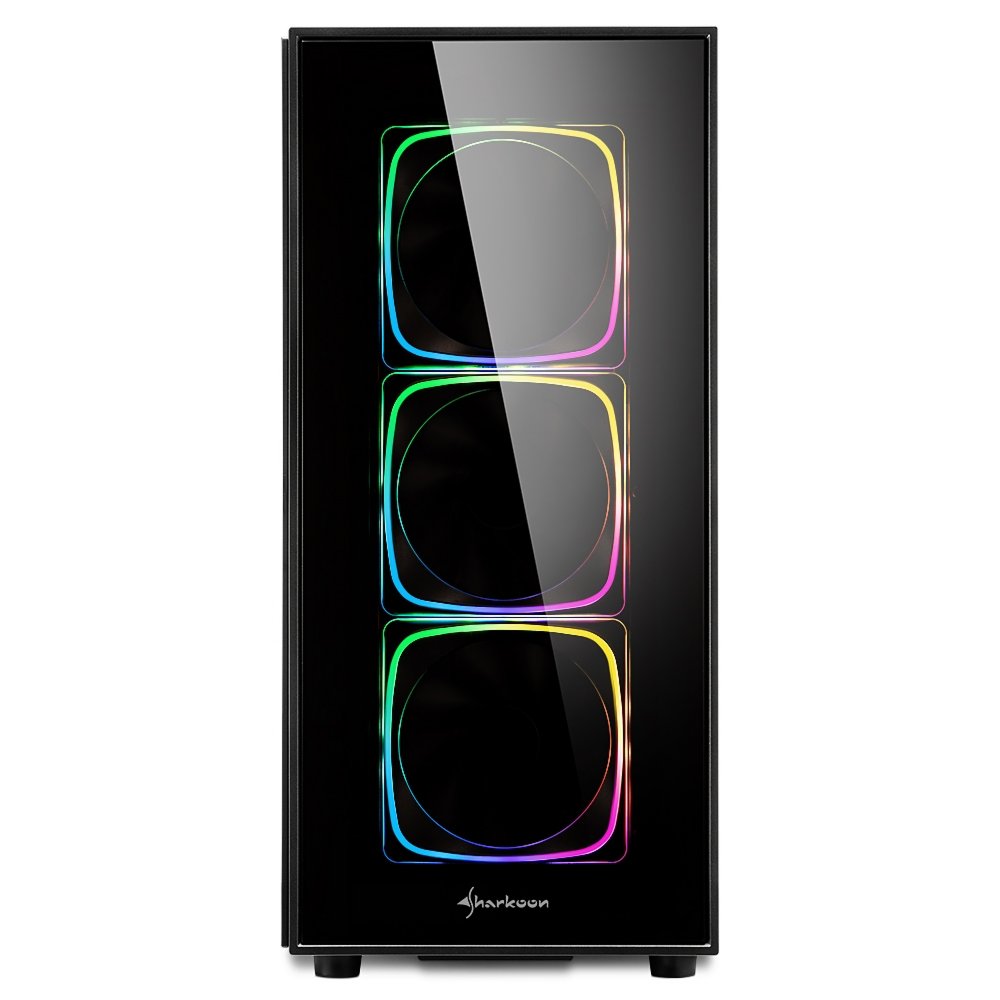 Sharkoon TG6 RGB | Midi Tower Case | Zwart - Matmuis