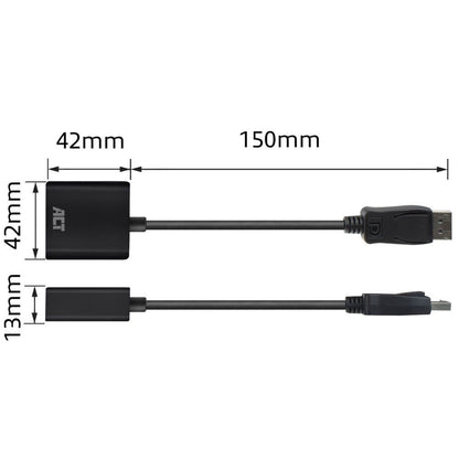 ACT AC7515 DisplayPort naar VGA Adapter | Female | Zip Bag - Matmuis - Matmuis