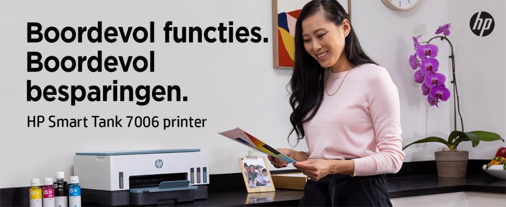 HP Smart Tank 7006 | All-in-One Inkjetprinter | 4800 x 1200 DPI | Wi-Fi | Kleur - Matmuis - Matmuis
