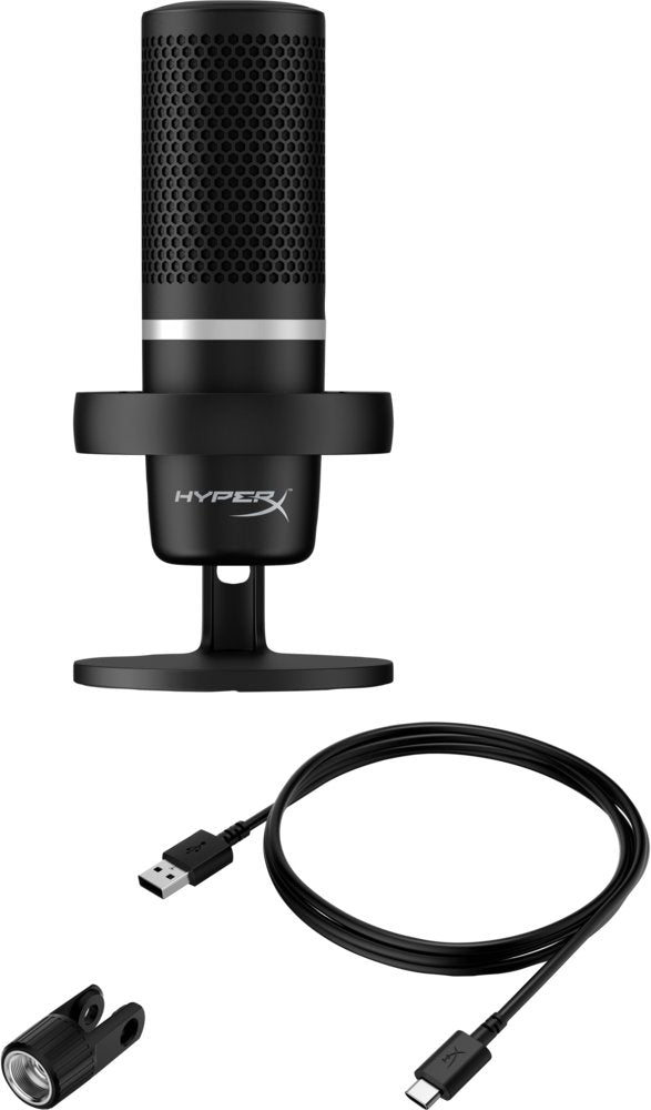 HyperX DuoCast | USB-microfoon | RGB-verlichting | Voor pc en console | Zwart - Matmuis - Matmuis
