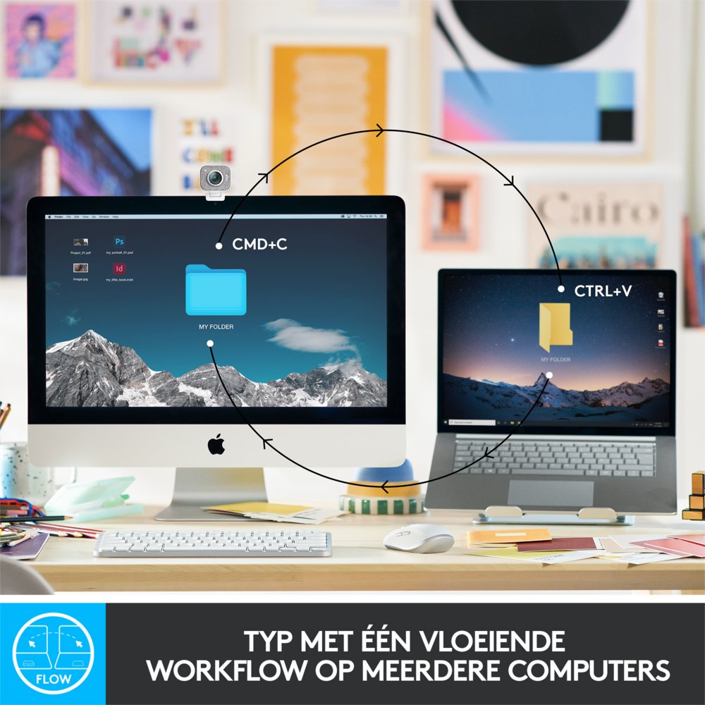 Logitech MX Keys Mini | Draadloos Verlicht Toetsenbord | QWERTY - Matmuis - Matmuis