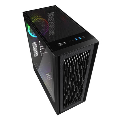 Sharkoon RGB Wave | Tower Case | Zwart - Matmuis