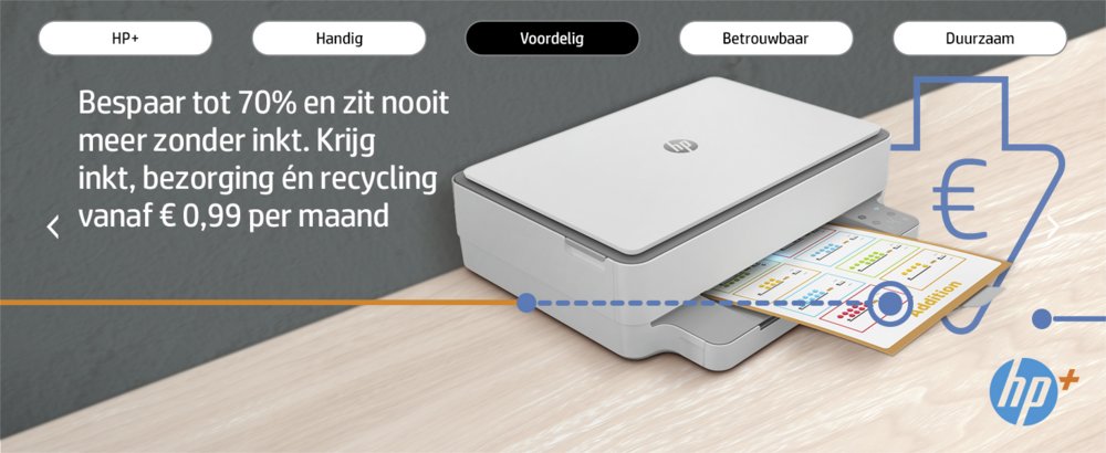 HP Envy 6020e | All-in-One Inkjetprinter | 4800 x 1200 DPI | Wi-Fi | Kleur - Matmuis - Matmuis