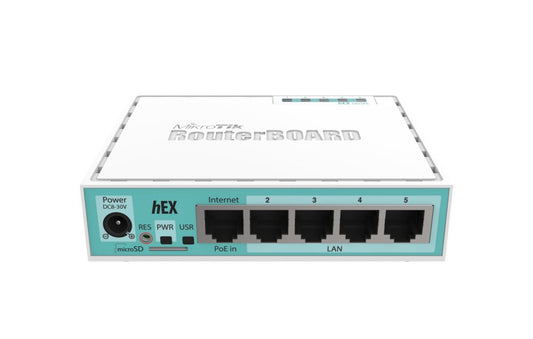 MikroTik hEX RB750Gr3 | Ethernet LAN Router | 5× Gigabit | Dual-Core 880 MHz | 256 MB RAM | RouterOS L4 - Matmuis