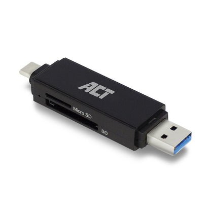 ACT AC6375 | Geheugenkaartlezer | USB 3.2 Gen 1 | Zwart - Matmuis