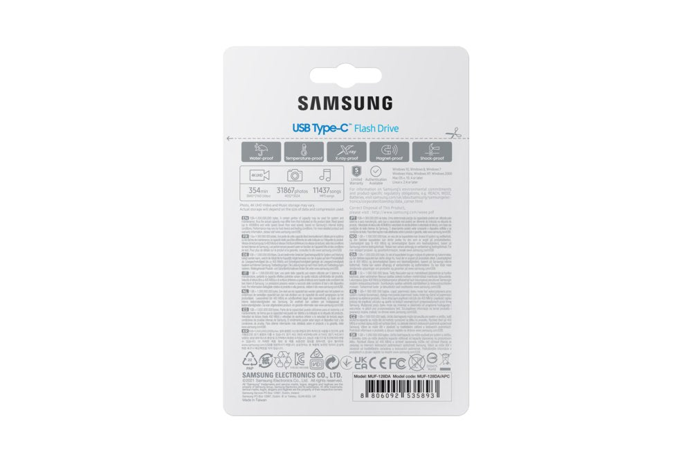 Samsung MUF-128DA | 128GB USB-C 3.2 Flash Drive | Blauw - Matmuis - Matmuis