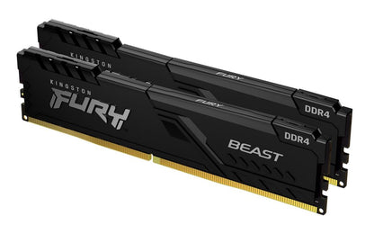 Kingston Fury Beast | 16GB 2x8GB DDR4 | 3600MHz | DIMM | CL17 | Geheugenmodule | RAM - Matmuis - Matmuis