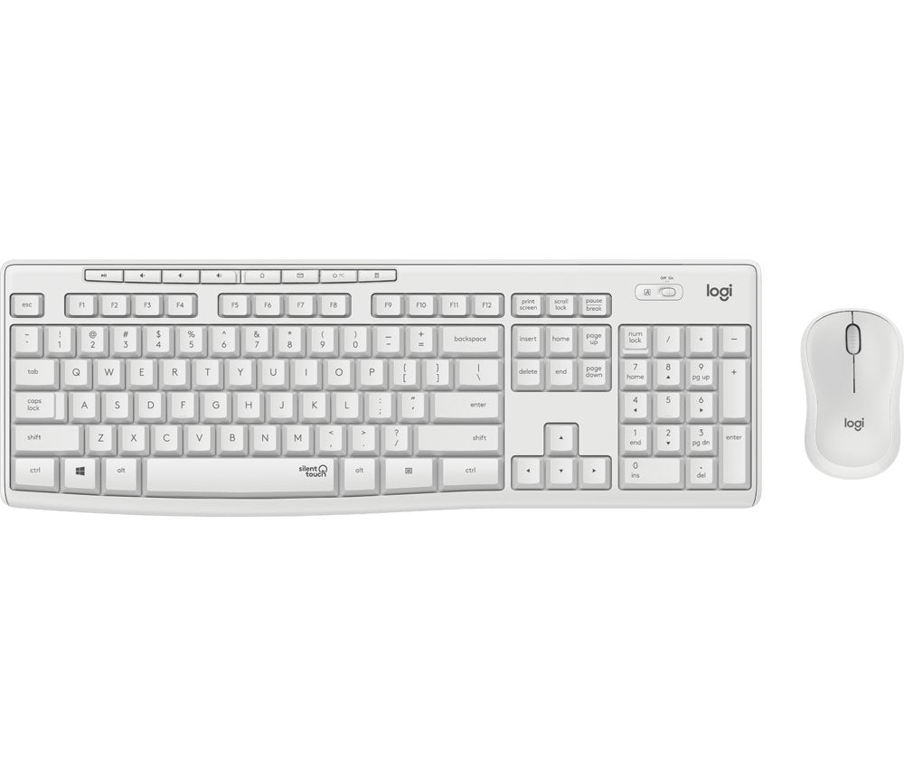 QWERTZ | Logitech MK295 Wit | Draadloze Muis en Toetsenbordcombo | QWERTZ - Matmuis